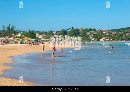 Plage de Geriba, Buzios, Rio de Janeiro, Brésil Banque D'Images