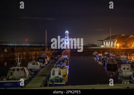 Port et phare de Newhaven (Édimbourg, Écosse) Banque D'Images