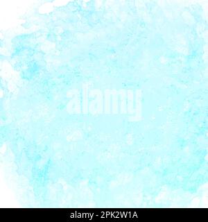 Texture arrière-plan de la peinture aquarelle, couleur bleu clair de l'aquarelle. Banque D'Images
