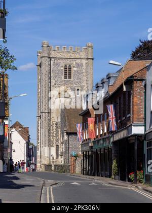 Église St Mary-le-More, Wallingford, Oxfordshire, Royaume-Uni Banque D'Images