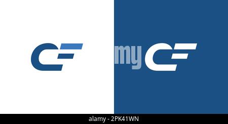 Logo CF unique et moderne 2 Illustration de Vecteur