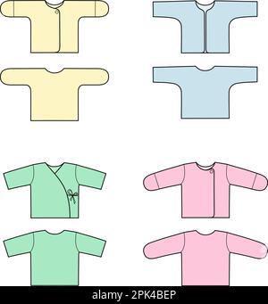 Blouse pour nouveau-né sur fond. Illustration de Vecteur