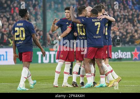 ROTTERDAM, 5-4-2023, Stadium de Kuip, Dutch eredivisie cup, 2022/2023,  Feyenoord - Ajax (cup), Toto KNVB beker, cup (Photo by Pro Shots/Sipa USA)  Credit: Sipa US/Alamy Live News Stock Photo - Alamy