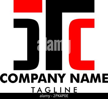 Modèle de lettre initiale du logo de TCC Illustration de Vecteur