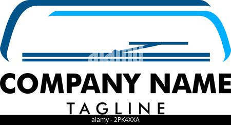 Logo de l'icône de l'essuie-glace de pare-brise Illustration de Vecteur