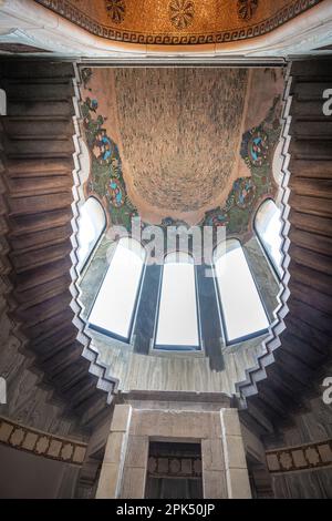 L'intérieur de l'église du souvenir Kaiser Wilhelm - Berlin, Allemagne Banque D'Images