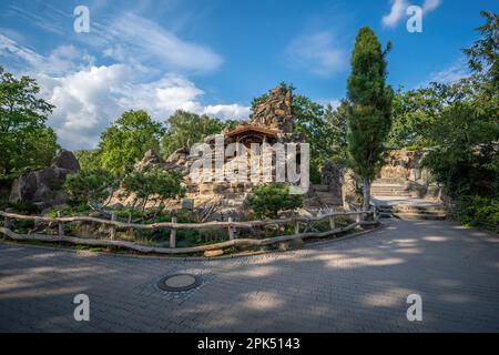 Enceinte Ibex au zoo de Berlin - Berlin, Allemagne Banque D'Images