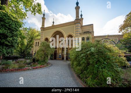 Maison antilope au zoo de Berlin - Berlin, Allemagne Banque D'Images