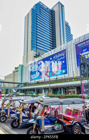 Tuk tuk à Bangkok, Thaïlande Banque D'Images