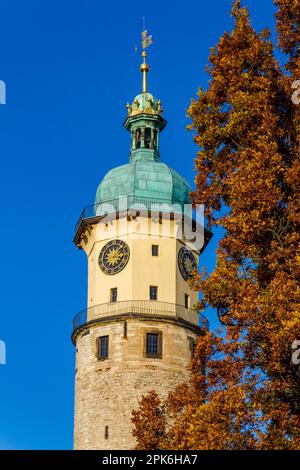 Arnstadt dans le quartier ILM Tour avec toit en cuivre Banque D'Images