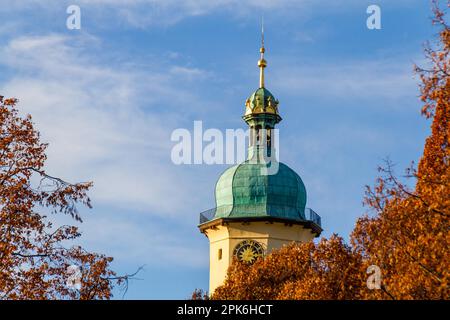 Arnstadt dans le quartier ILM Tour avec toit en cuivre Banque D'Images