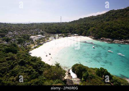 Photo aérienne île de Racha, île de Raya, Phuket Banque D'Images