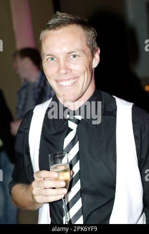 Michael Boyd, chorégraphe et danseur australien de premier plan, au lancement officiel des médias et VIP du cabaret burlesque Crystal Boudoir. Crystal Bar, Sydney Australie. 03.04.07. Banque D'Images