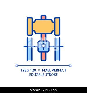 Icône de couleur RVB Perfect pixel de détermination de la peine Illustration de Vecteur