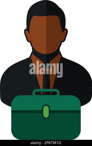 Icône homme d'affaires. EPS vectoriel de style plat. Illustration de Vecteur