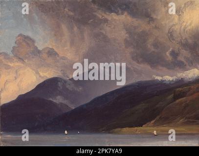 De Balestrand au Sognefjord 1839 par Thomas Fearnley Banque D'Images