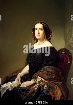 Gertrudis Gómez de Avellaneda 1857 par Federico de Madrazo y Kuntz Banque D'Images