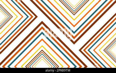 Motif géométrique sans couture. Texture rétro. Répétition de lignes géométriques dans un style minimaliste. Banque D'Images