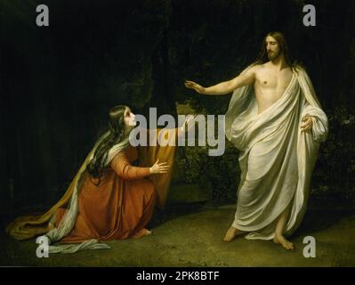 L'apparition du Christ à Marie-Madeleine après la Résurrection 1835 par Alexandre Andreevitch Ivanov Banque D'Images