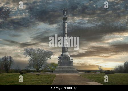 Monument de la victoire de Yorktown à Battlefield dans l'État de Virginie aux États-Unis Banque D'Images