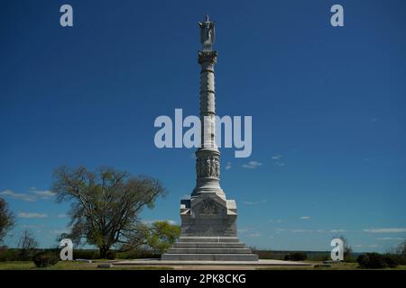 Monument de la victoire de Yorktown à Battlefield dans l'État de Virginie aux États-Unis Banque D'Images