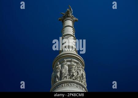 Monument de la victoire de Yorktown à Battlefield dans l'État de Virginie aux États-Unis Banque D'Images