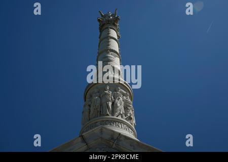 Monument de la victoire de Yorktown à Battlefield dans l'État de Virginie aux États-Unis Banque D'Images