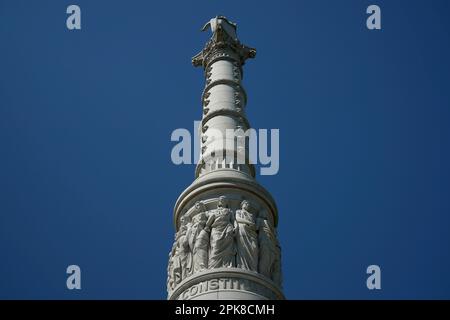 Monument de la victoire de Yorktown à Battlefield dans l'État de Virginie aux États-Unis Banque D'Images