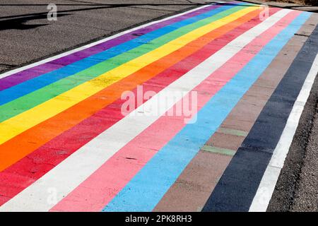 Drapeau de fierté gay. Banque D'Images