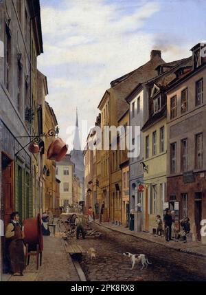 Parochialstrasse à Berlin 1831 par Eduard Gaertner Banque D'Images