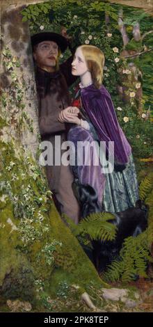 The long engagement 1859 par Arthur Hughes Banque D'Images