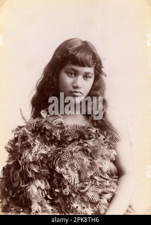 Maori Woman, Rotorua, Nouvelle-Zélande (1900 - 1920) par Arthur James Iles Banque D'Images