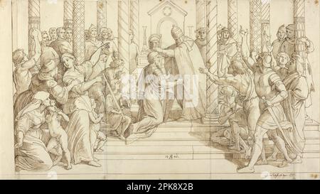 Le couronnement de Charlemagne 1840 par Julius Schnorr von Carolsfeld Banque D'Images