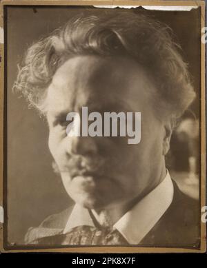 Autoportrait d'août Strindberg 1906 par août Strindberg Banque D'Images