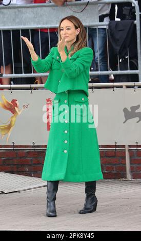 VENISE, ITALIE - SEPTEMBRE 05 : Olivia Wilde participe au photocall pour « ne pas s'inquiéter Darling » au Festival du film de Venise 79th sur 05 septembre 2022 Banque D'Images