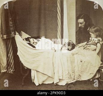 « Mary J. MacDonald rêve de son père [George MacDonald] et de son frère Ronald » 1864 par Lewis Carroll Banque D'Images