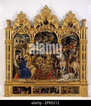 Adoration du Magi 1423 par Gentile da Fabriano Banque D'Images