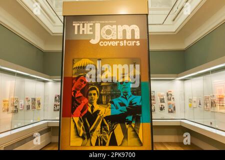 Angleterre, East Sussex, Brighton, Brighton Museum, exposition des souvenirs du Jam Pop Group Banque D'Images