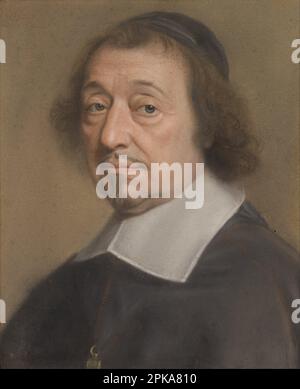 Portrait du Monseigneur Louis Doni d'Attichy, évêque de Riez 1663 par Robert Nanteuil Banque D'Images