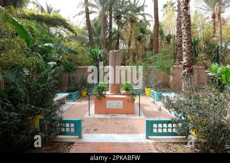 Maroc, Marrakech, jardin Majorelle, jardin Yves Saint Laurent Banque D'Images