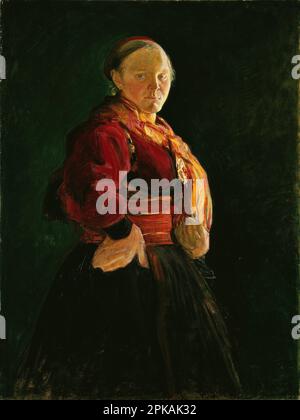 Portrait de mari Clasen 1895 par Halfdan Egedius Banque D'Images