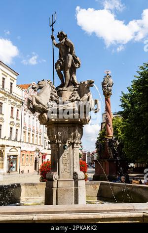 Europe, Pologne, Basse-Silésie, Swidnica / Schweidnitz, centre-ville Banque D'Images