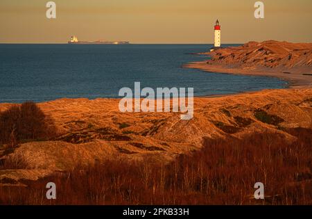 Phare, île d'Anholt, Kattegat, mer Baltique, Danemark Banque D'Images