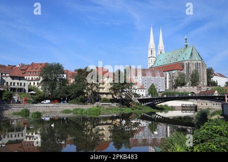 Allemagne, Saxe, Görlitz, St. Église de Pierre Banque D'Images