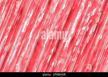 jolie illustration rouge à lignes droites en métal réfléchissant numériquement la texture de l'arrière-plan Banque D'Images