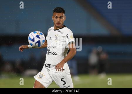 URUGUAY - 06/04/2023 - LIBERTADORES 2023, LIVERPOOL - URU X CORINTHIENS - Fausto Vera, joueur de Corinthiens lors d'un match contre Liverpool-URU au stade Centenario pour le championnat Libertadores 2023. Photo: FocoUy/AGIF/Sipa USA Banque D'Images