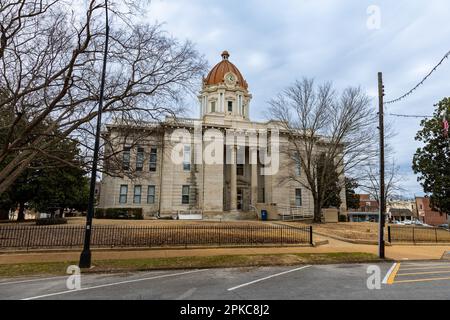 Tupelo, MS - janvier 2023 : palais de justice du comté de Lee à Tupelo, Mississippi Banque D'Images