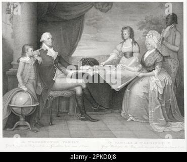 La famille Washington 1798 par Edward Savage Banque D'Images