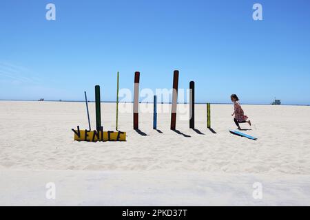 Vues générales sur Venice Beach, Californie, États-Unis. Banque D'Images