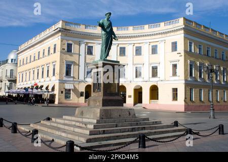 Statue du duc de Richanieur, Monument de Richanieur, Odessa, Ukraine Banque D'Images